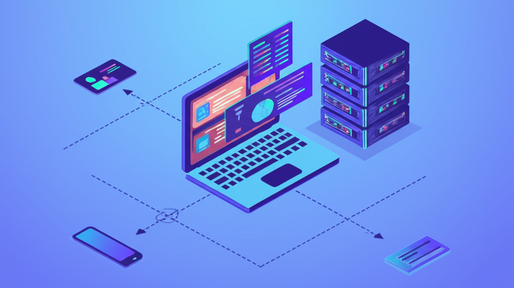 Mobile proxy network illustration